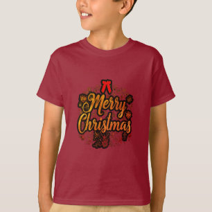T-shirt "Joyeux Noël : Jolly Père Noël & Festive Bow Desig