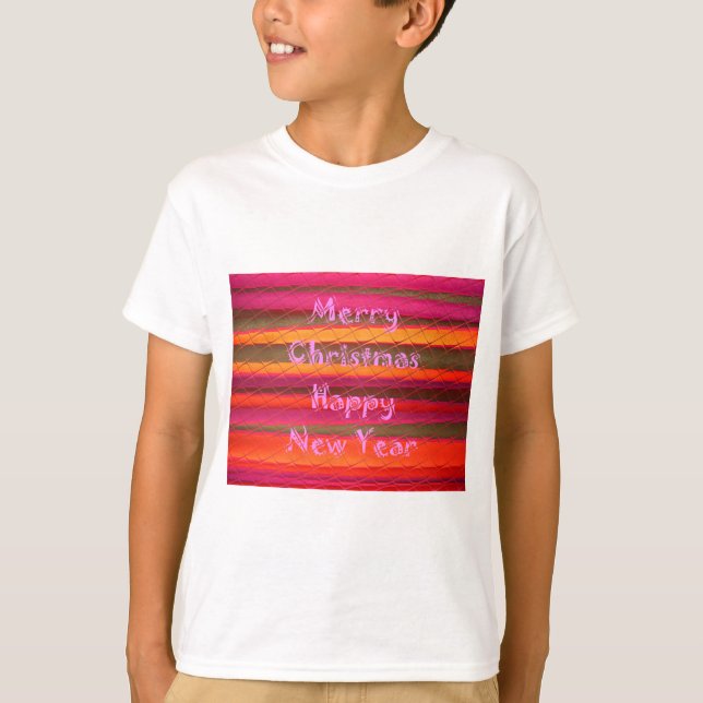 T-shirt Joyeux Noël Joyeux Bonne couleur de Nouvel An (Devant)