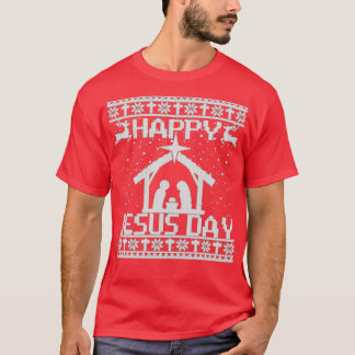 T-shirt Joyeux Noël Joyeux Jour de Jésus Vilain Noël