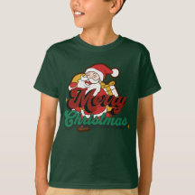 Joyeux Noël, le Père Noël arrive en ville t shirt