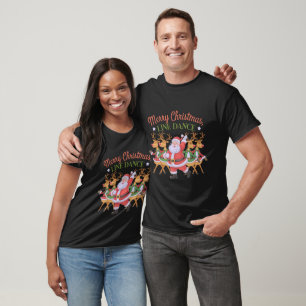 T-shirt Joyeux Noël Ligne Danse Célébrer la saison