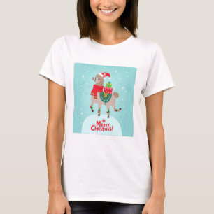 T-shirt Joyeux Noël Llama