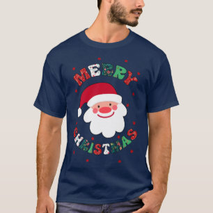 T-shirt Joyeux Noël mignonne Père Noël Famille corresponda