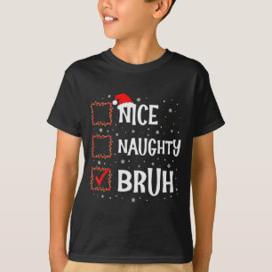 T-shirt Joyeux Noël Moche Gentil Frère Drôle Liste de Noël