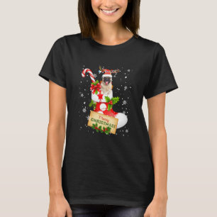 T-shirt Joyeux Noël Noël Lumières Père Noël Reindeer 