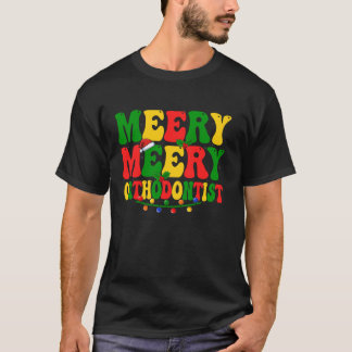T-shirt Joyeux Noël Orthodontiste Dentiste Chri