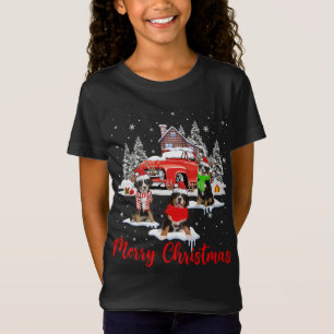 T-Shirt Joyeux Noël Père Noël Reindeer Bernese Mountain Wi