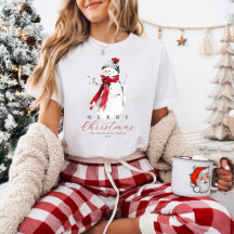 Joyeux Noël personnalisé avec bonhomme de neige fe