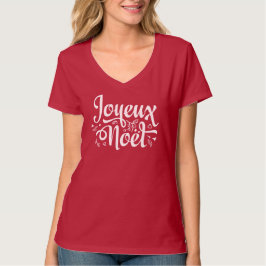 T-shirt Joyeux Noel Rouge