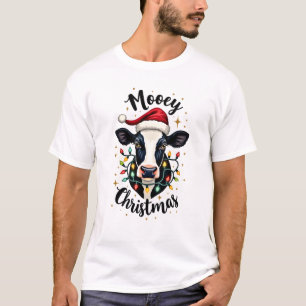T-shirt Joyeux Noël Santa Éclairages de Noël Amoureux des 