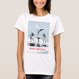 T-shirt Joyeux Noël. Sculptures de glace monstrueuses