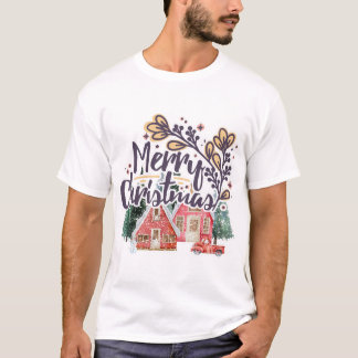 T-shirt Joyeux Noël Snowhouse Camion d'hiver