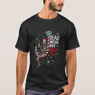 T-shirt Joyeux Noël Squelette mort à l'intérieur de Noël C