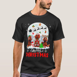 T-shirt Joyeux Noël Trois Père Noël Elf Reindeer Irish Set