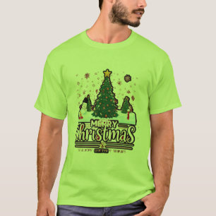 T-shirt "Joyeux Noël : un spectacle de mode festif"