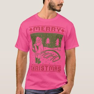 T-shirt Joyeux Noël Vilain Père Noël pisse Ho Ho