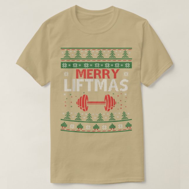 T-shirt Joyeux Noël Vilain Sweater Gym Workout 4 (Design devant)