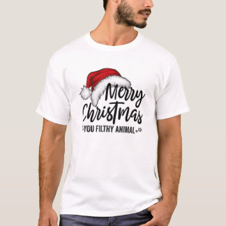 T-shirt Joyeux Noël Vous Filthy Animaux Drôle Noël