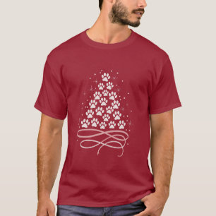 T-shirt Joyeux Noël Xmas Chien Animal Sapin Hiver Ami des
