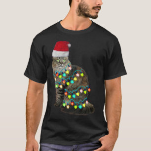 T-shirt JOYEUX NOËL Xmas Lumières Chapeau de Père Noël  Ch