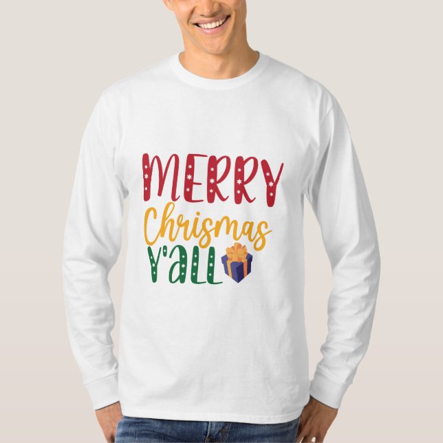 T-shirt Joyeux Noël y'all (Devant)