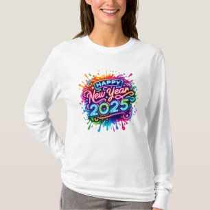 T-shirt Joyeux Nouvel An 2025 Png, Conception de Sublimati