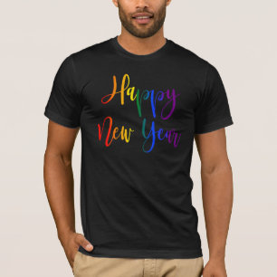 T-shirt Joyeux Nouvel An Gay pride Rainbow LGBTQ Noël