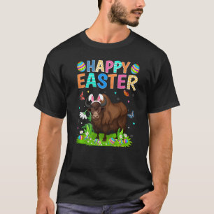 T-shirt Joyeux oeuf de lapin de Pâques Funny Bison de Pâqu