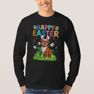 T-shirt Joyeux oeuf de lapin de Pâques Funny Bulldog diman