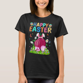 T-shirt Joyeux oeuf de lapin de Pâques Oignons amusants di