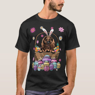 T-shirt Joyeux Oeuf de Pâques de Bloodhound Dog Hu
