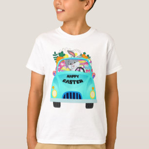 T-shirt Joyeux oeufs de Pâques Bunny Camion Garçon