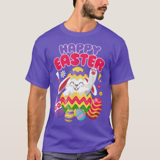 T-shirt Joyeux oeufs de Pâques de lapin 