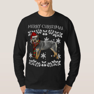 T-shirt Joyeux ornement de Noël australien chien de bétail