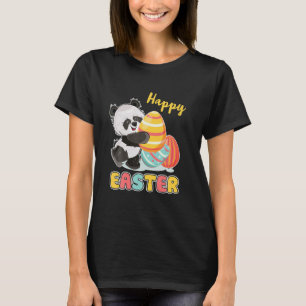 T-shirt Joyeux Panda De Pâques En Pâques D'Oeuf