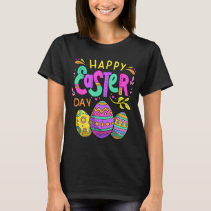 T-shirt Joyeux Pâques avec oeufs Pâques