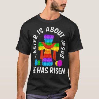 T-shirt Joyeux Pâques de Pâques Pâques Il A Risqué Poppin
