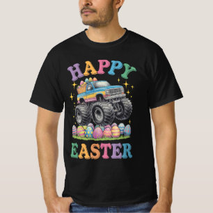 T-shirt Joyeux Pâques Funny Monster Truck Crush Oeufs