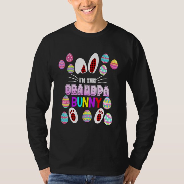 T-shirt Joyeux Pâques jumelé Bunny Famille d'équipage Gran (Devant)