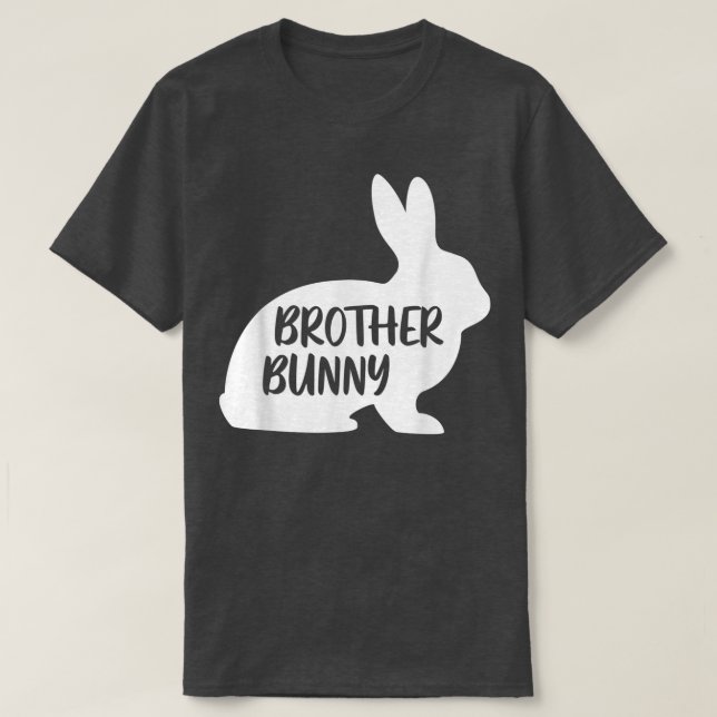 T-shirt Joyeux Pâques jumelé Bunny Famille Équipage Frère  (Design devant)