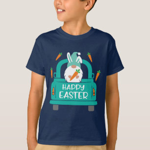 T-shirt Joyeux Pâques mignonne moderne Camion Gnome