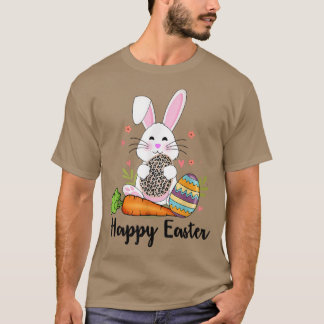 T-shirt Joyeux Pâques, oeuf de lapin carotté 