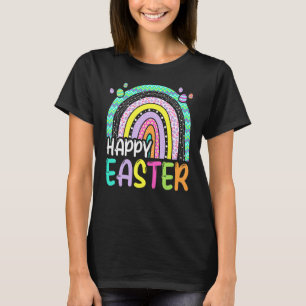 T-shirt Joyeux Pâques Rainbow Bunny Rabbit Bask chasse aux