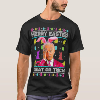T-shirt Joyeux Pâques Trou Ou Traiter Mignonne Lapin Confu