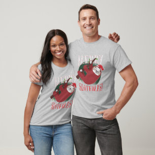 T-shirt Joyeux Paresseux Noël