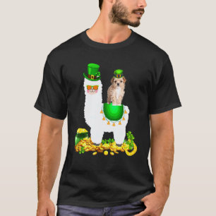 T-shirt Joyeux Patrick S Day Lutin Maltipoo à Cheval Lla