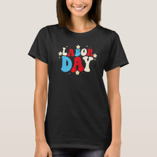 T-shirt Joyeux Patriote de la Fête du Travail, drapeau rét