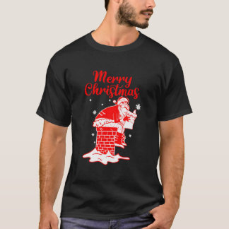 T-shirt Joyeux Père Noël Poog Hiver Neige