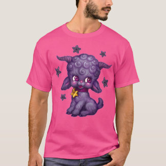 T-shirt Joyeux petit Baphomet violet