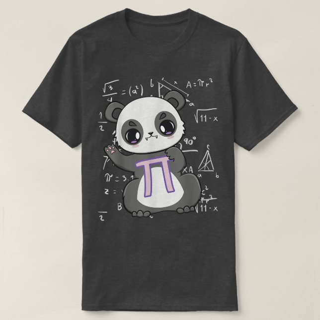 T-shirt Joyeux Pi Day Cute Panda Bear 3 (Design devant)